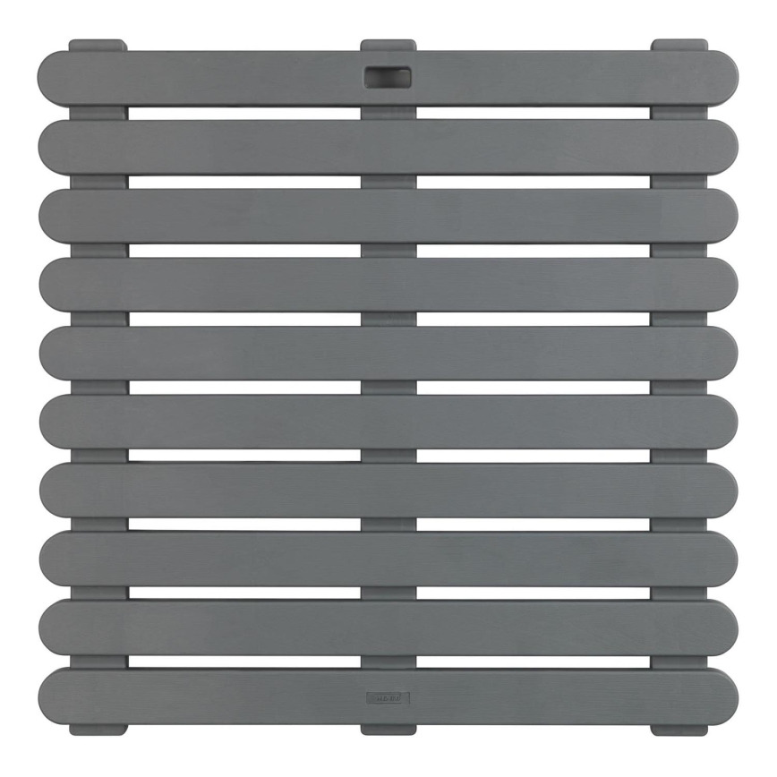 WENKO 22947100 - Brusemåtte til indendørs og udendørs brug, 55x55 cm, grå