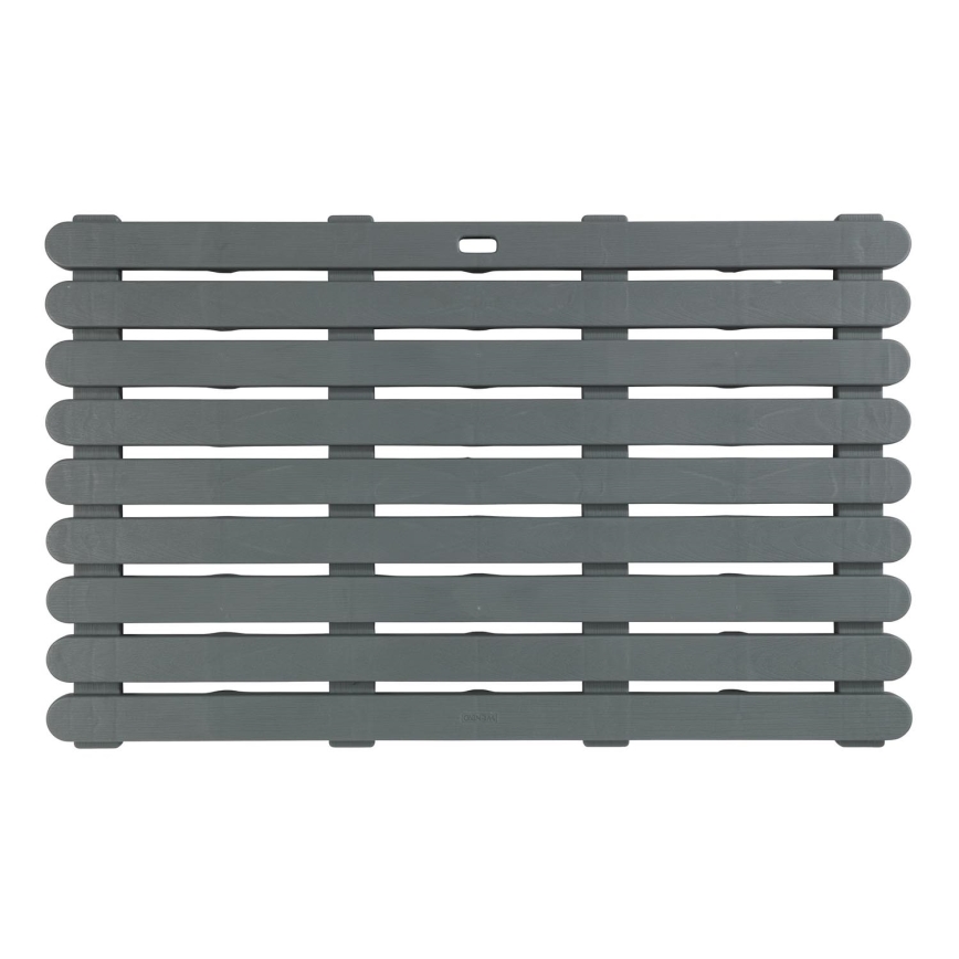 WENKO 22948100 - Dørmåtte til indendørs og udendørs, 50x80 cm, grå