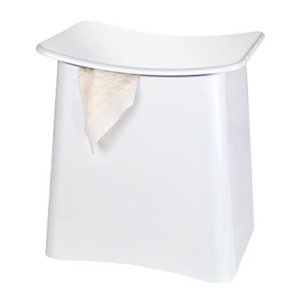 WENKO 22949100 - Skammel WING 45x48 cm hvid/sort