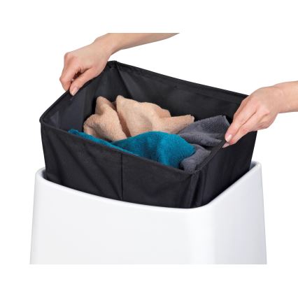 WENKO 22949100 - Skammel WING 45x48 cm hvid/sort