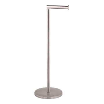WENKO 22985100 - Toiletpapirholder 21x55 cm rustfrit stål/sølv