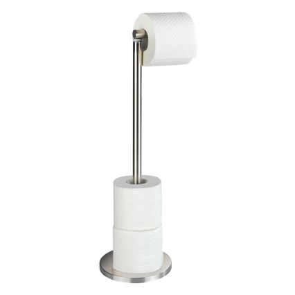 WENKO 22985100 - Toiletpapirholder 21x55 cm rustfrit stål/sølv