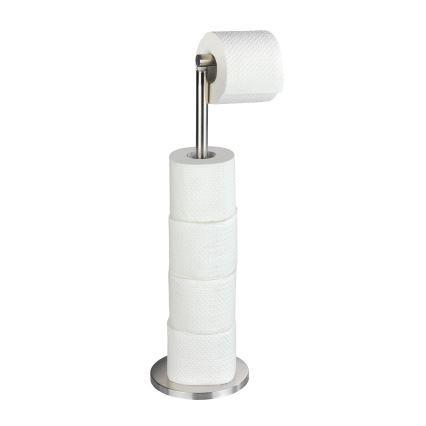 WENKO 22985100 - Toiletpapirholder 21x55 cm rustfrit stål/sølv