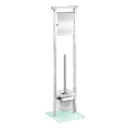 WENKO 22992100 - WC-børste DEBAR 18x73 cm rustfrit stål/satin/hvid