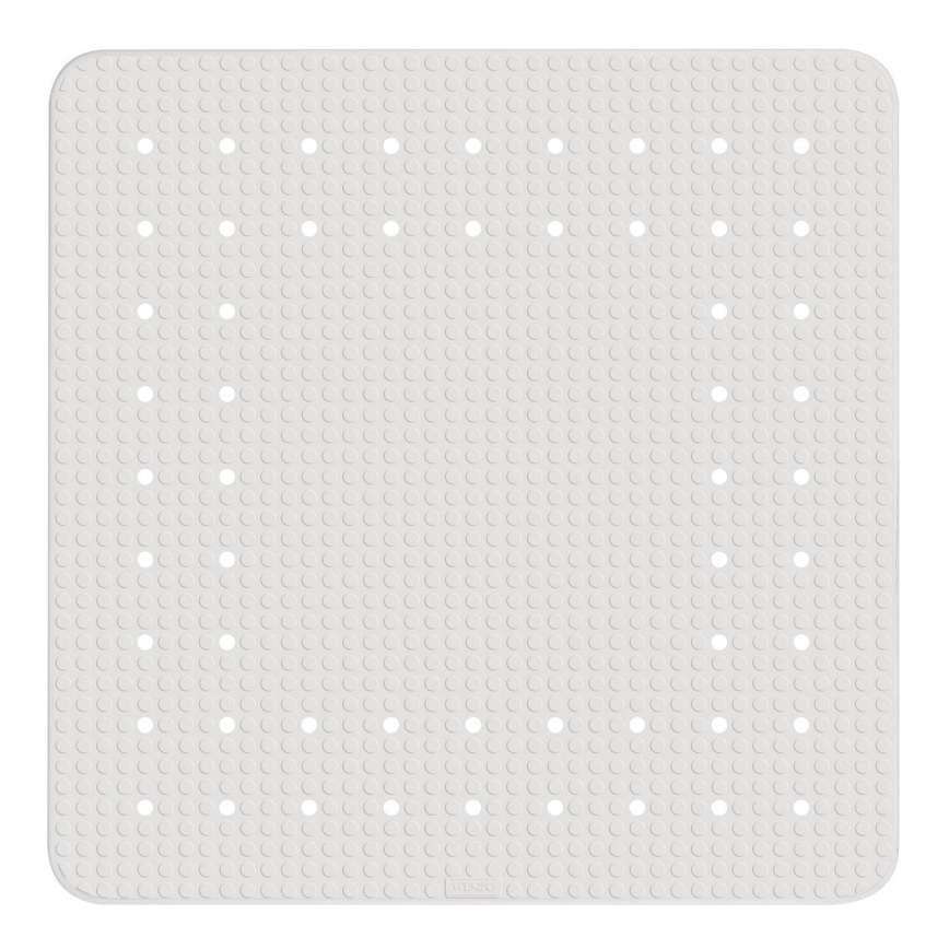 WENKO 23135100-Brusemåtte MIRASOL 54x54 cm hvid
