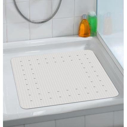 WENKO 23135100-Brusemåtte MIRASOL 54x54 cm hvid