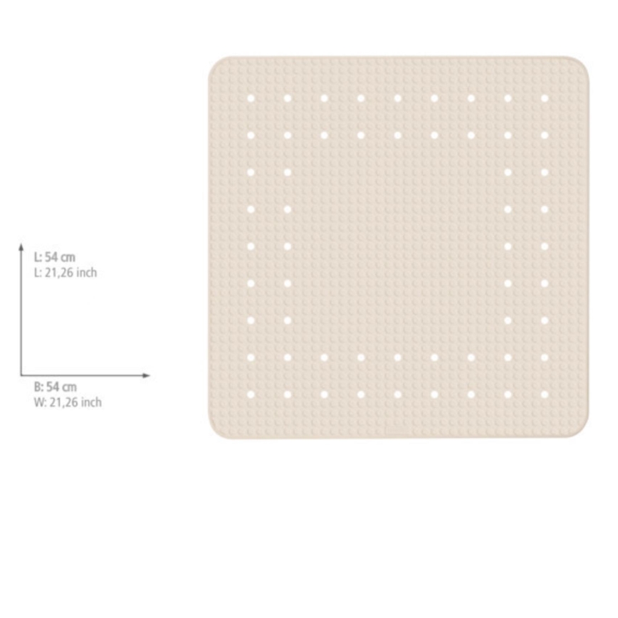 WENKO 23139100-Måtte MIRASOL 54x54 cm beige