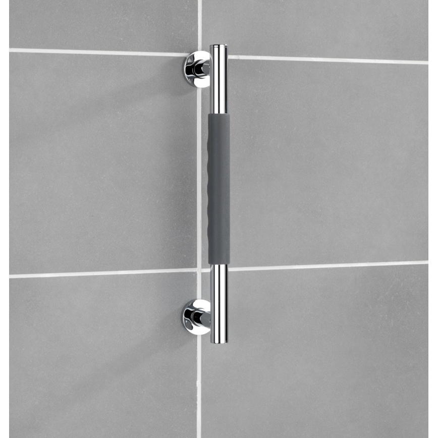 WENKO 23284100 - SECURA håndgreb 40,5 x 9 cm rustfrit stål/antracit/blank krom