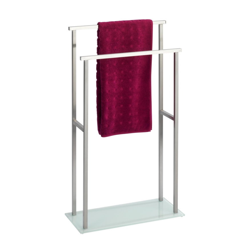 WENKO 23438100 - Håndklædestativ DEBAR 20x83 cm rustfrit stål/satineret/hvid