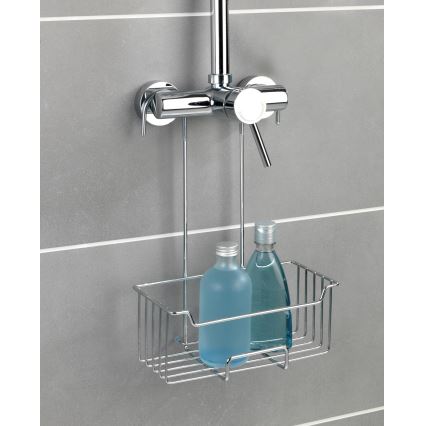 WENKO 23499100 - Brusehylde MILO 25x36 cm rustfrit stål/sølvfarvet/klar
