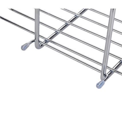 WENKO 23499100 - Brusehylde MILO 25x36 cm rustfrit stål/sølvfarvet/klar