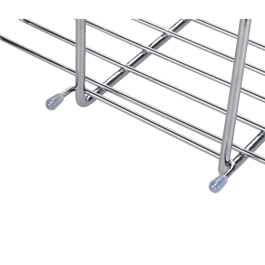 WENKO 23499100 - Brusehylde MILO 25x36 cm rustfrit stål/sølvfarvet/klar