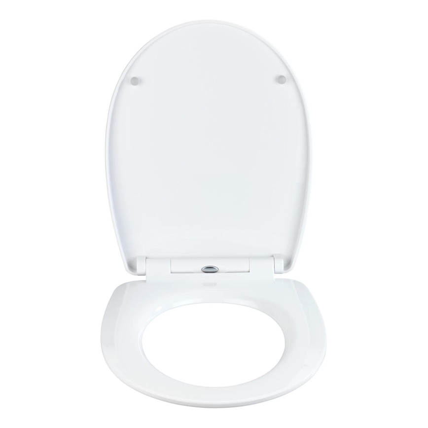 WENKO 23533100-WC toiletsæde, bæreevne 300/350 kg, 36,5x45 cm, multifarvet/sølv