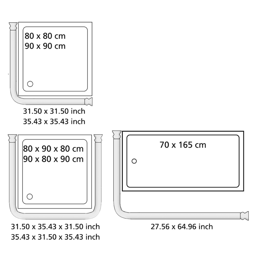 WENKO 23565100 - Stang 2 x 2 cm sort