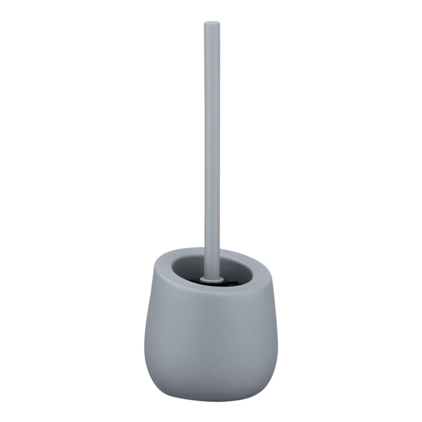 WENKO 23650100 - WC-børste BADI 13,5 x 38 cm grå