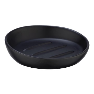 WENKO 23653100 - Sæbeskål BADI 11,5x3 cm sort