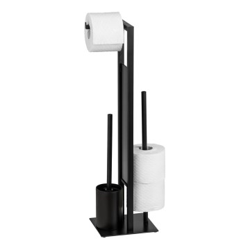 WENKO 23708100 - WC-børste RIVALTA 18x70 cm sort