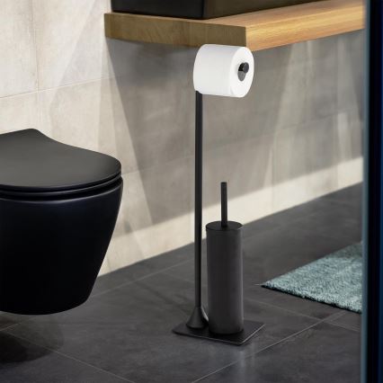 WENKO 23710100 - WC-børste HELLA 15x69 cm sort
