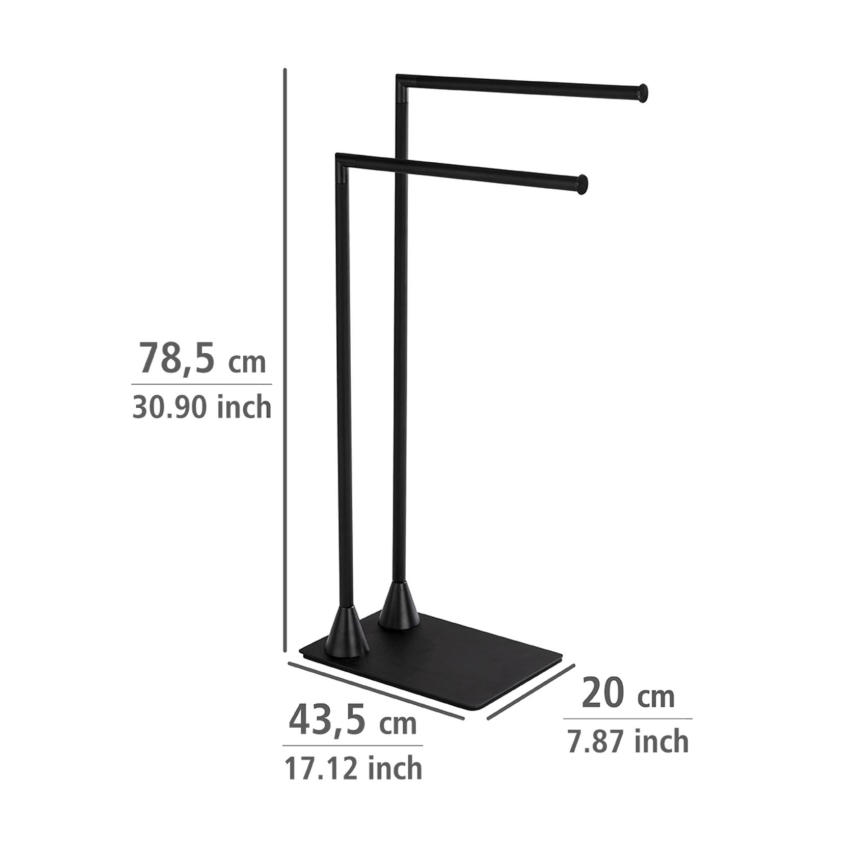 WENKO 23711100 - Håndklædestativ HELLA 41 x 79 cm, sort