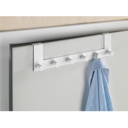 WENKO 23724100-CELANO knagerække 39 x 11 cm hvid