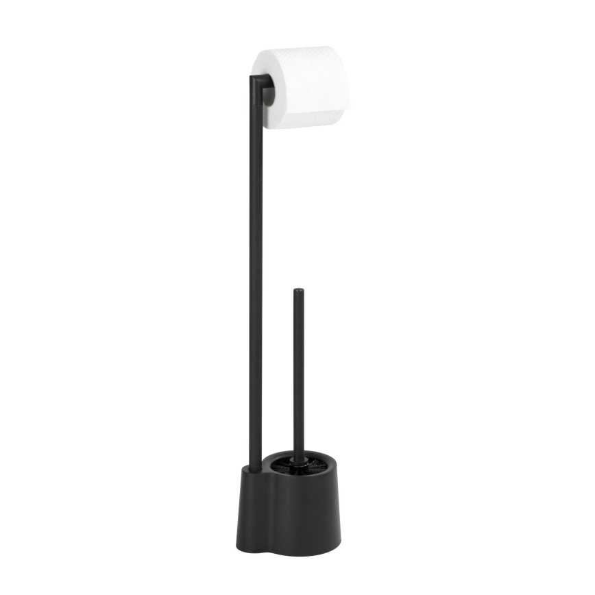 WENKO 23804100 - WC-børste AVOLA, 13 x 70 cm, rustfrit stål/sort