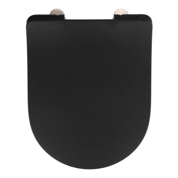 WENKO 23827100-WC toiletsæde SEDILO 45,2x36,2 cm sort/sølv
