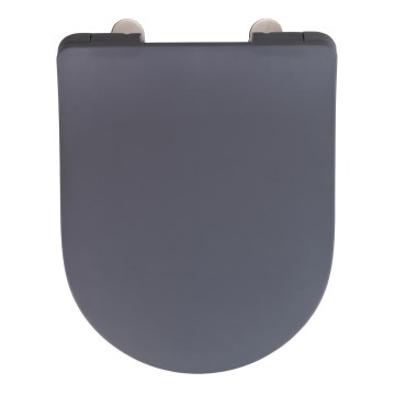 WENKO 23828100-toiletsæde SEDILO 45,2x36,2 cm grå/sølv