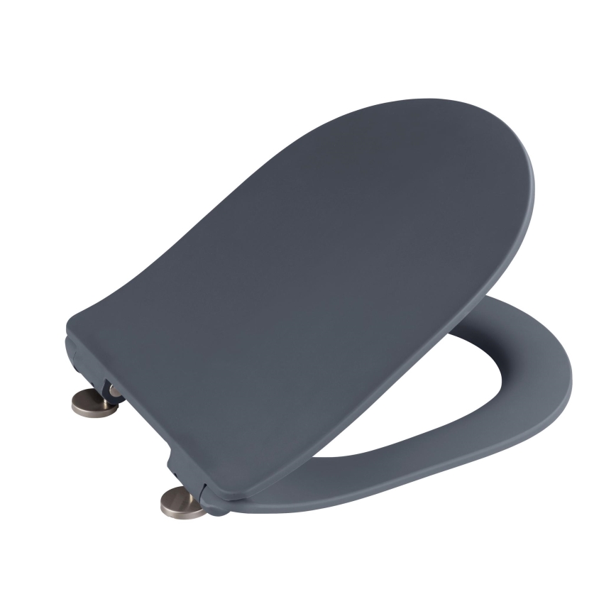 WENKO 23828100-toiletsæde SEDILO 45,2x36,2 cm grå/sølv