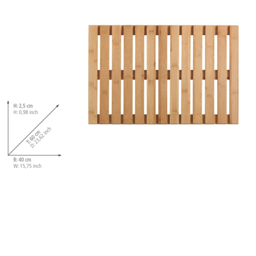 WENKO 23838100 – Måtte 40 x 60 cm, brun
