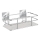 WENKO 23854800-Hylde TURBO-LOC QUADRO ED. 24x14,5 cm i rustfrit stål/blank krom