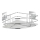 WENKO 23856800-Hylde TURBO-LOC QUADRO ED. 27,5x19,3 cm rustfrit stål/blank krom