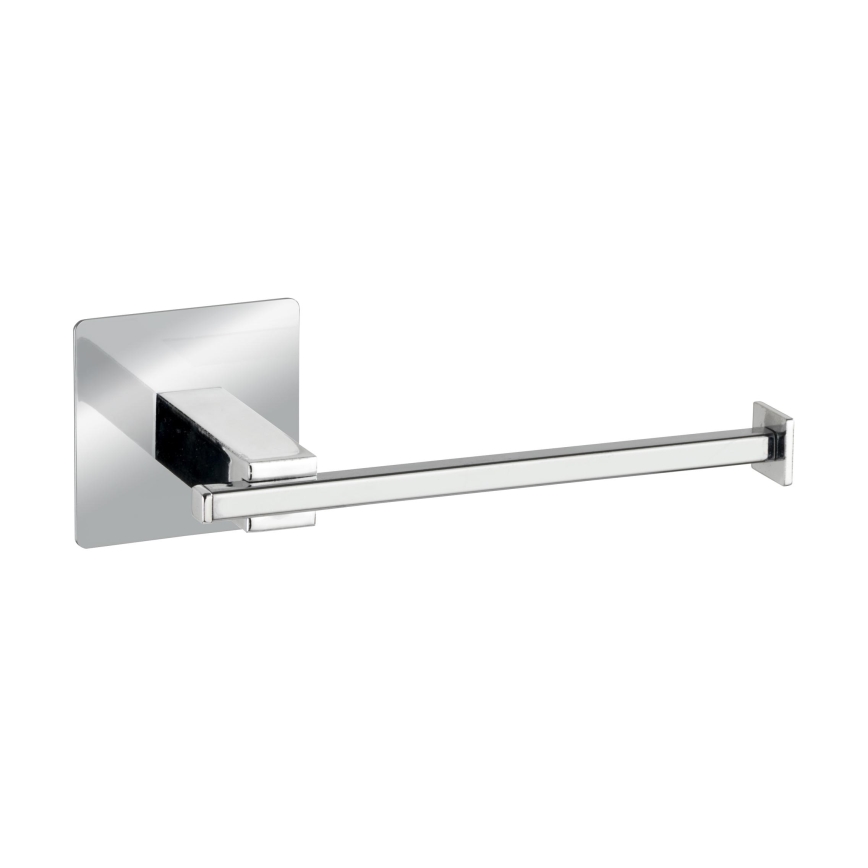 WENKO 23859800 - Toiletpapirholder TURBO-LOC QUADRO ED 16,5x6,5 cm rustfrit stål