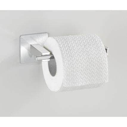 WENKO 23859800 - Toiletpapirholder TURBO-LOC QUADRO ED 16,5x6,5 cm rustfrit stål