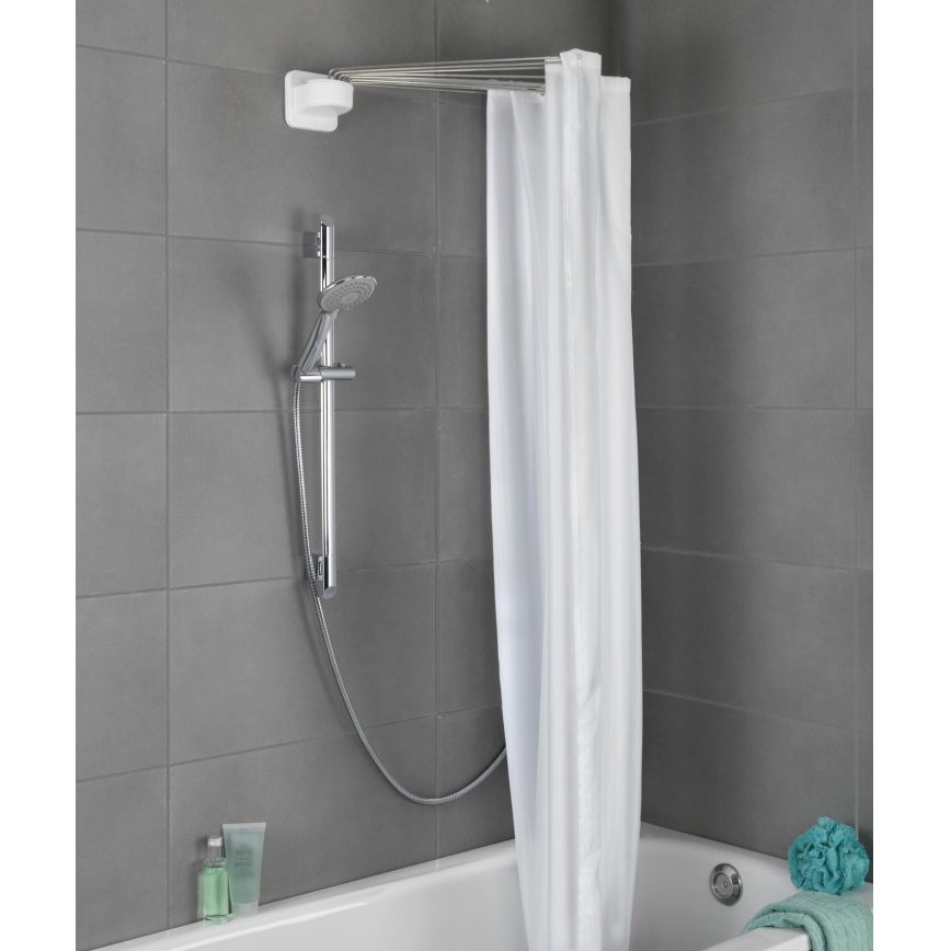 WENKO 23863100 - Bruseholder 96x72 cm rustfrit stål/hvid