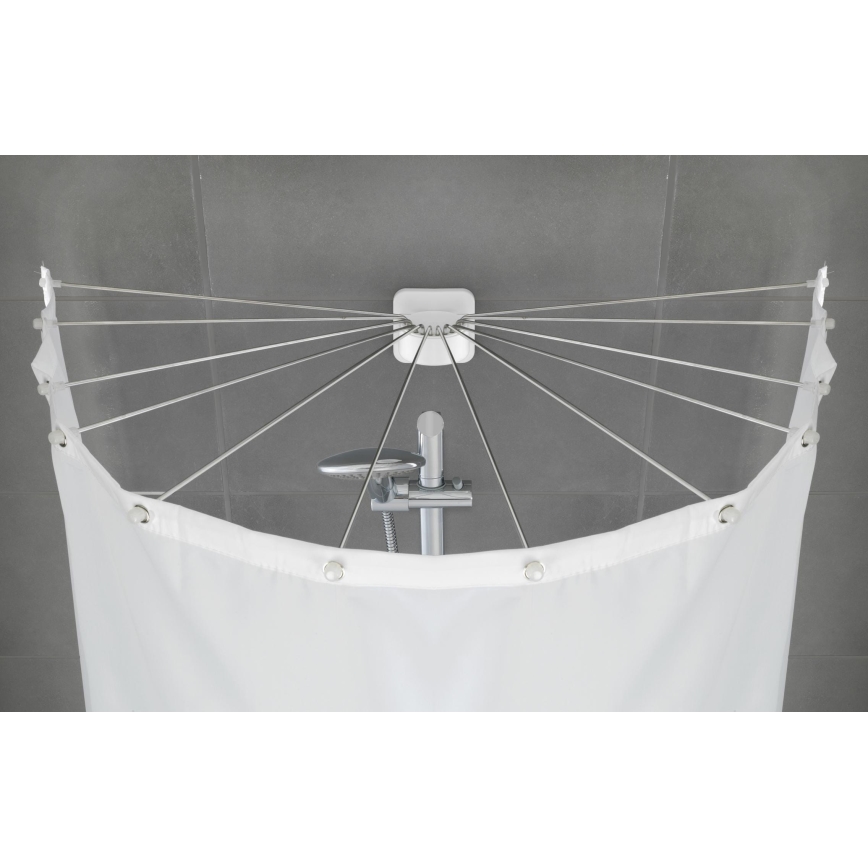 WENKO 23863100 - Bruseholder 96x72 cm rustfrit stål/hvid