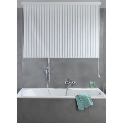 WENKO 23864100 - Rullegardin til brusebad 132x240 cm hvid