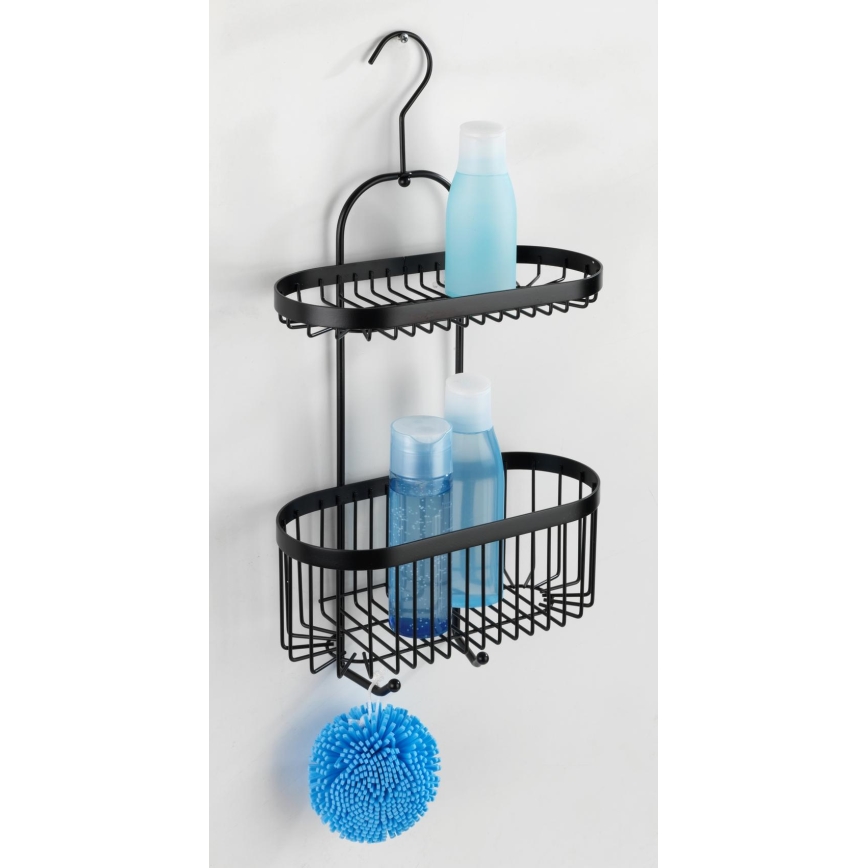 WENKO 23880100 – Hylde CLASSIC PL. SORT 26,5x47 cm sort