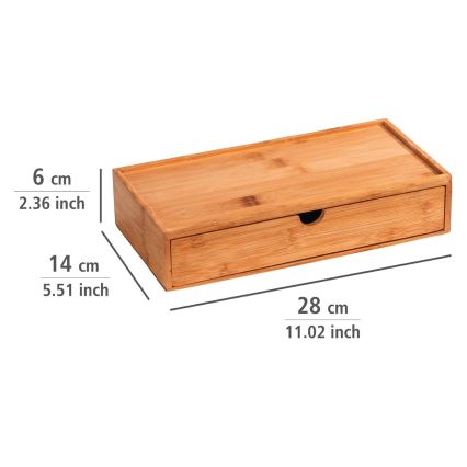 WENKO 23921100 - Opbevaringsboks TERRA 28x14 cm brun