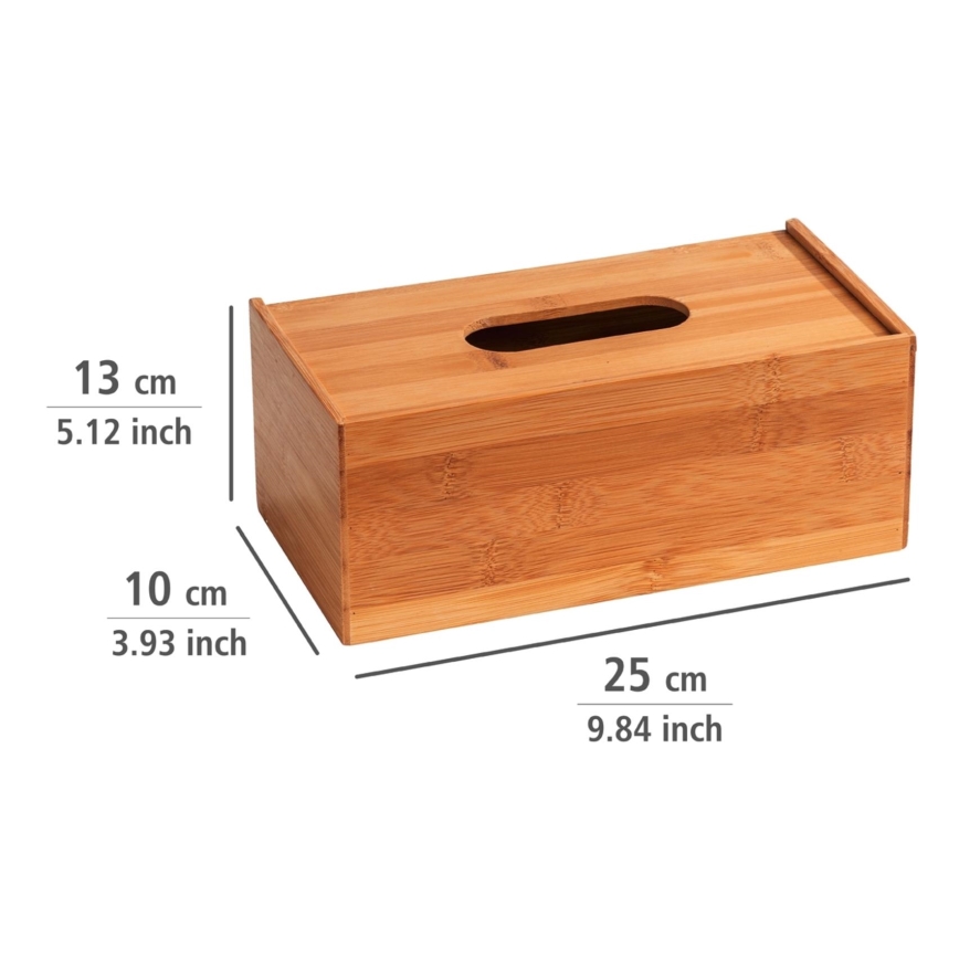 WENKO 23925100 - Æske til papirlommetørklæder TERRA 25x13 cm brun