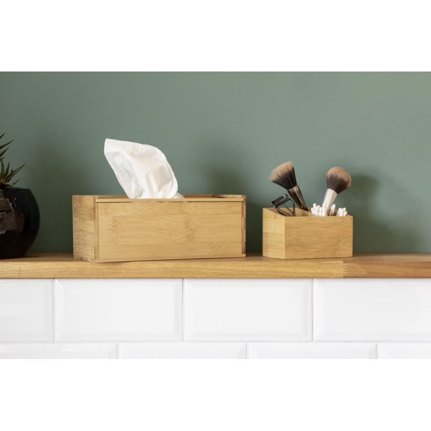 WENKO 23925100 - Æske til papirlommetørklæder TERRA 25x13 cm brun