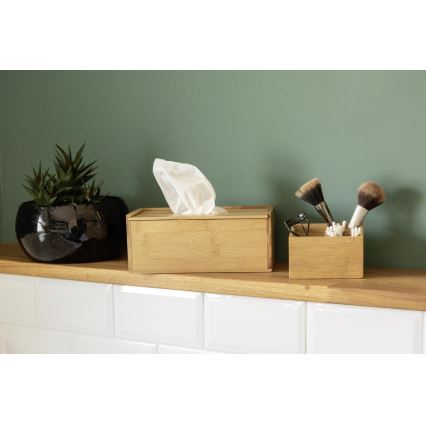 WENKO 23925100 - Æske til papirlommetørklæder TERRA 25x13 cm brun