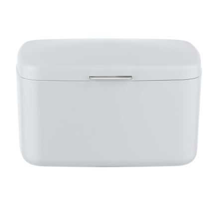 WENKO 23960100 - Box BARCELONA 19,5x16 cm hvid/blank krom