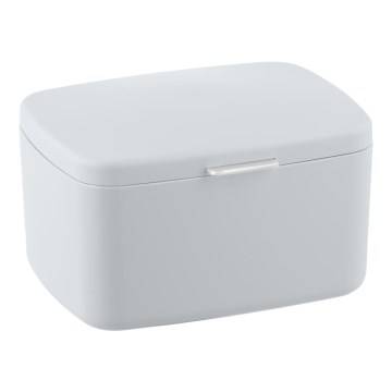 WENKO 23960100 - Box BARCELONA 19,5x16 cm hvid/blank krom