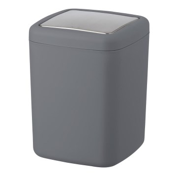 WENKO 23979100 - Affaldsspand BARCELONA 15x20 cm antracit/blank krom