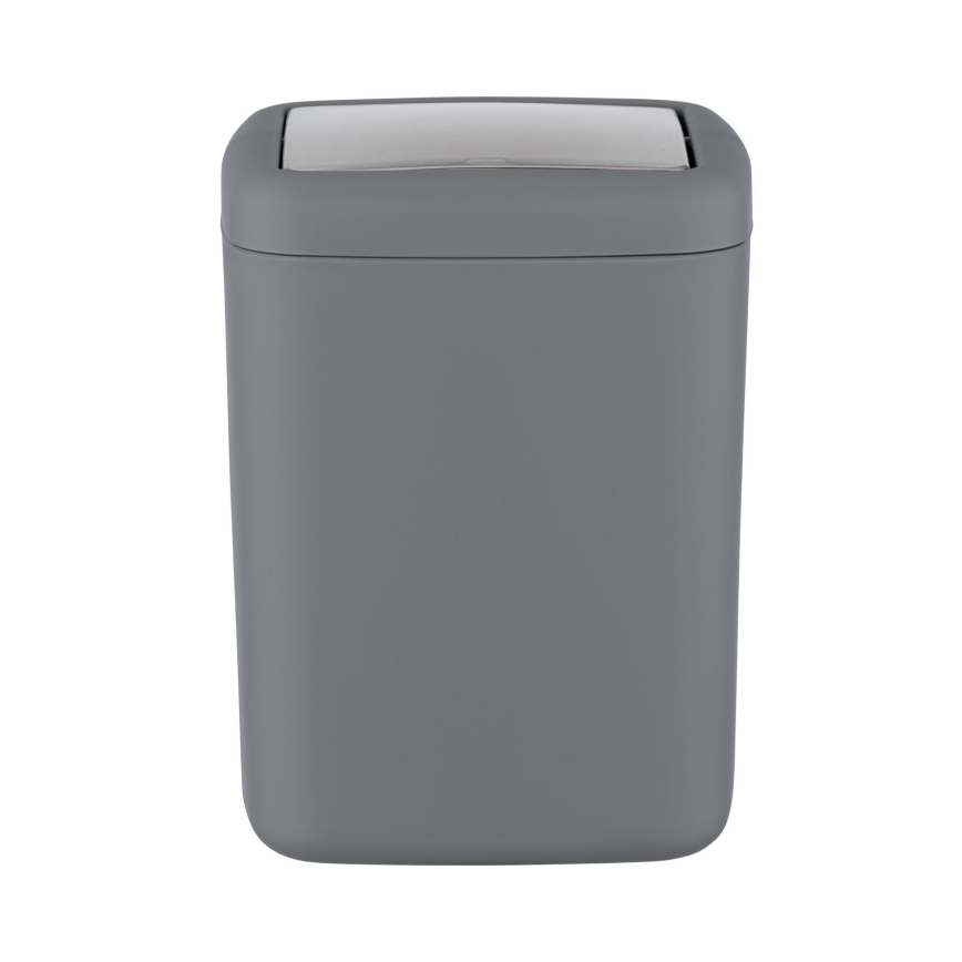 WENKO 23979100 - Affaldsspand BARCELONA 15x20 cm antracit/blank krom