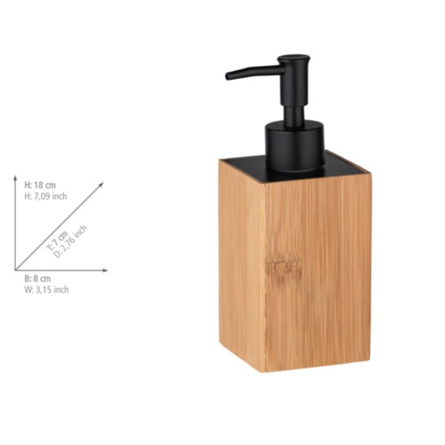 WENKO 23984100 - Sæbedispenser PADUA 210 ml brun/sort