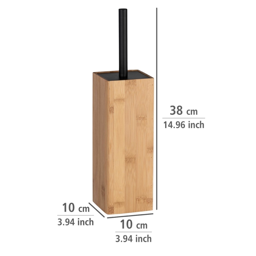 WENKO 23985100 - WC-børste PADUA 10x38 cm brun/sort