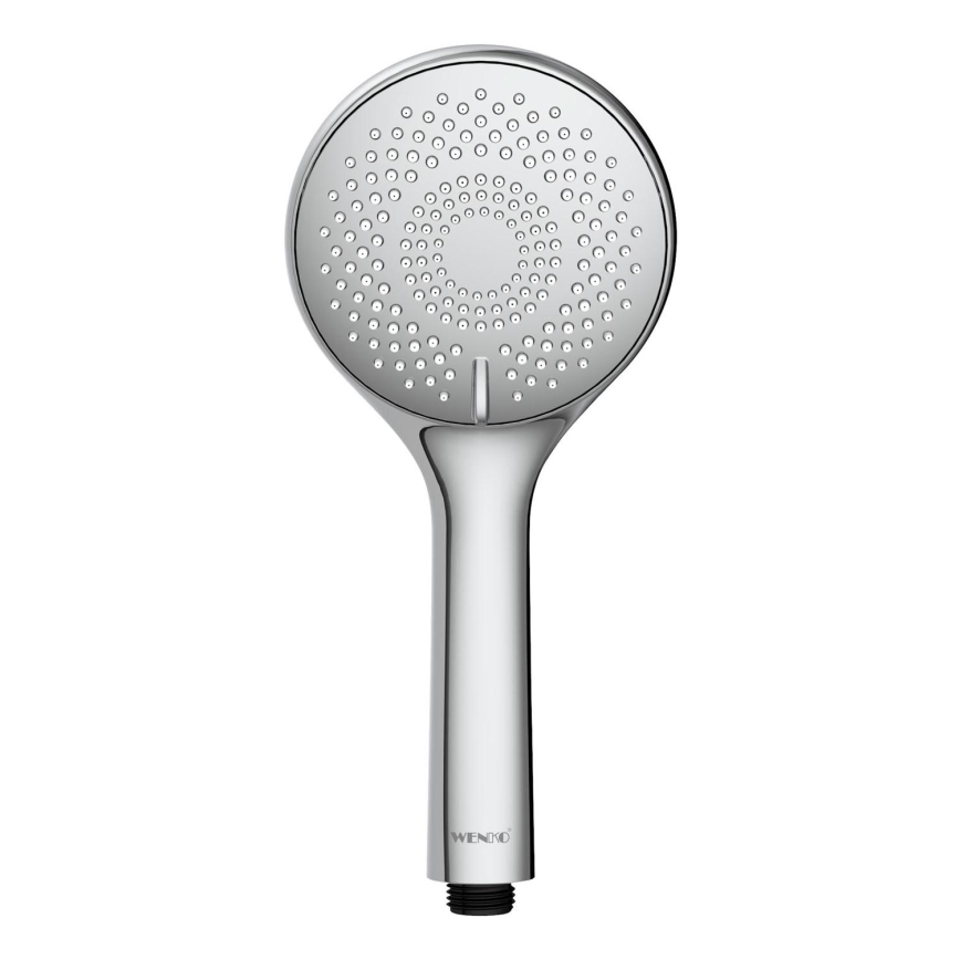 WENKO 23995100 - Brusehoved med vandbesparende system, 11 x 11 cm, blank krom