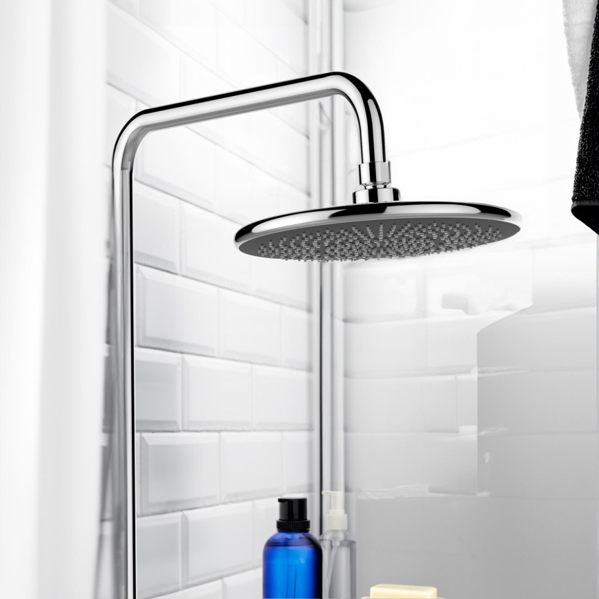 WENKO 23998100 - Brusehoved med vandbesparende system 22,5x22,5 cm blank krom
