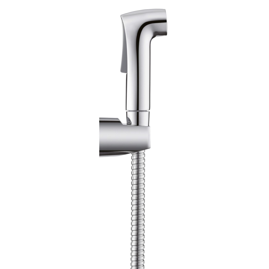 WENKO 23999100 - Bidetsæt Vandbesparende system 12x7 cm blank krom/sølv